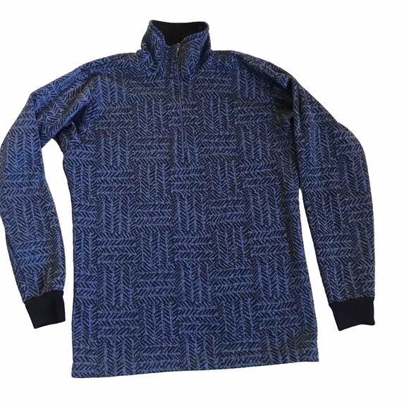 Vintage 90s Patagonia Capilene Fleece 1/4 Zip Sweater Men Size L Made in USA VTG